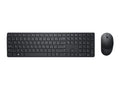 Dell Pro Keyboard and Mouse - KM5221W - US International (QWERTY) - Black - (RTL BOX)