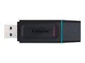 Kingston 64GB USB 3.2 DataTraveler Exodia USB Flash Drive with Protective Cap and Keyring