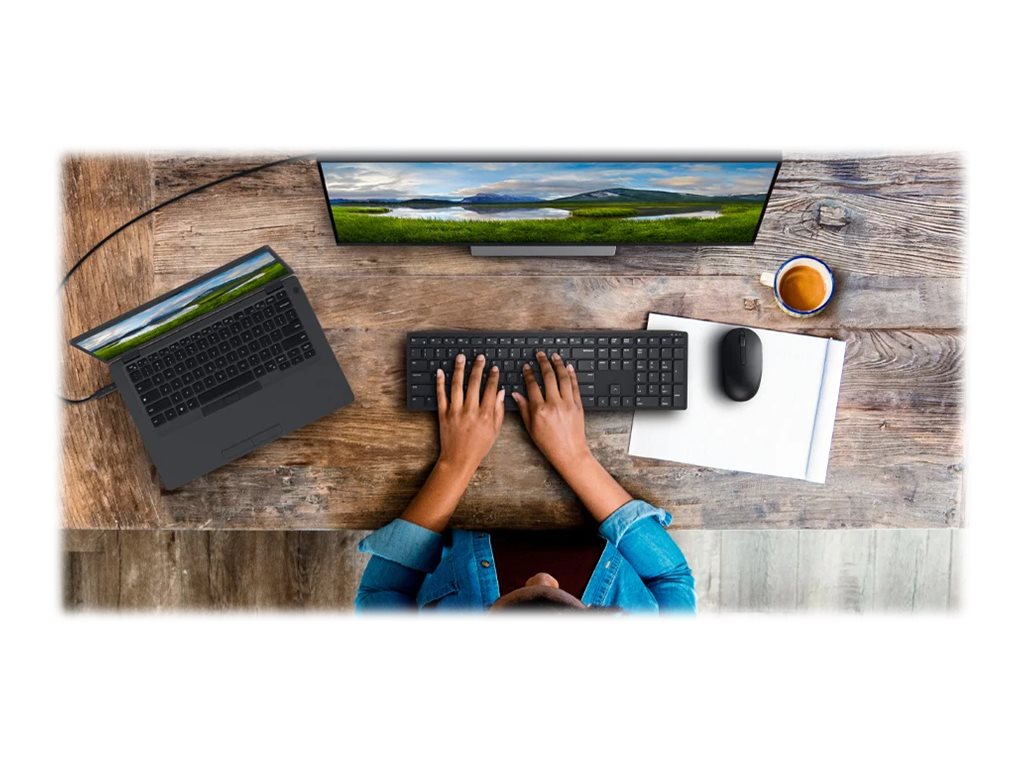 Dell Pro Keyboard and Mouse - KM5221W - US International (QWERTY) - Black