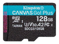 128GB microSDXC Canvas Go Plus 170R A2 U3 V30 Single Pack w/o ADP