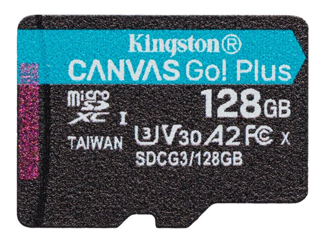 128GB microSDXC Canvas Go Plus 170R A2 U3 V30 Single Pack w/o ADP