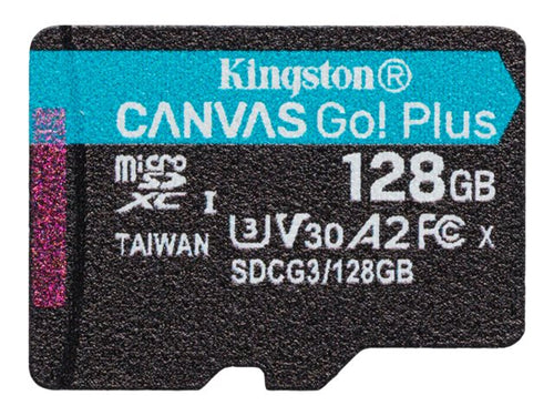128GB microSDXC Canvas Go Plus 170R A2 U3 V30 Single Pack w/o ADP