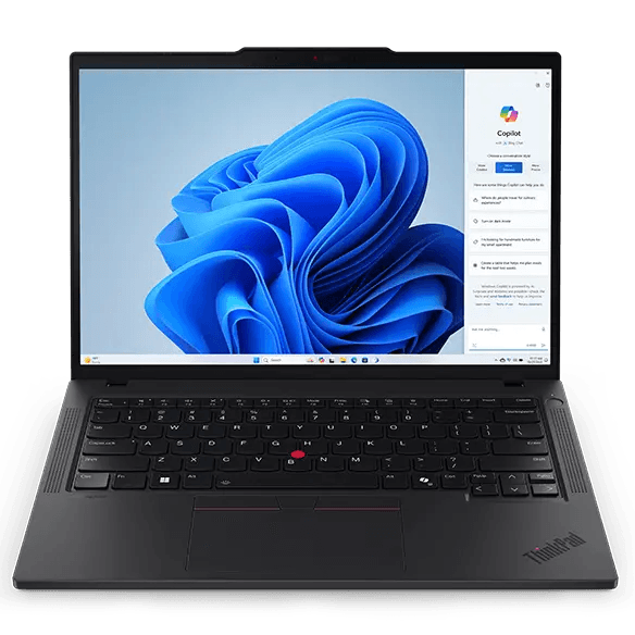 Lenovo ThinkPad T14 Ryzen 5 refurbished laptop with 14-inch display and black keyboard