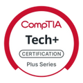 CompTIA Tech+ Certification Plus Series logo with a red border