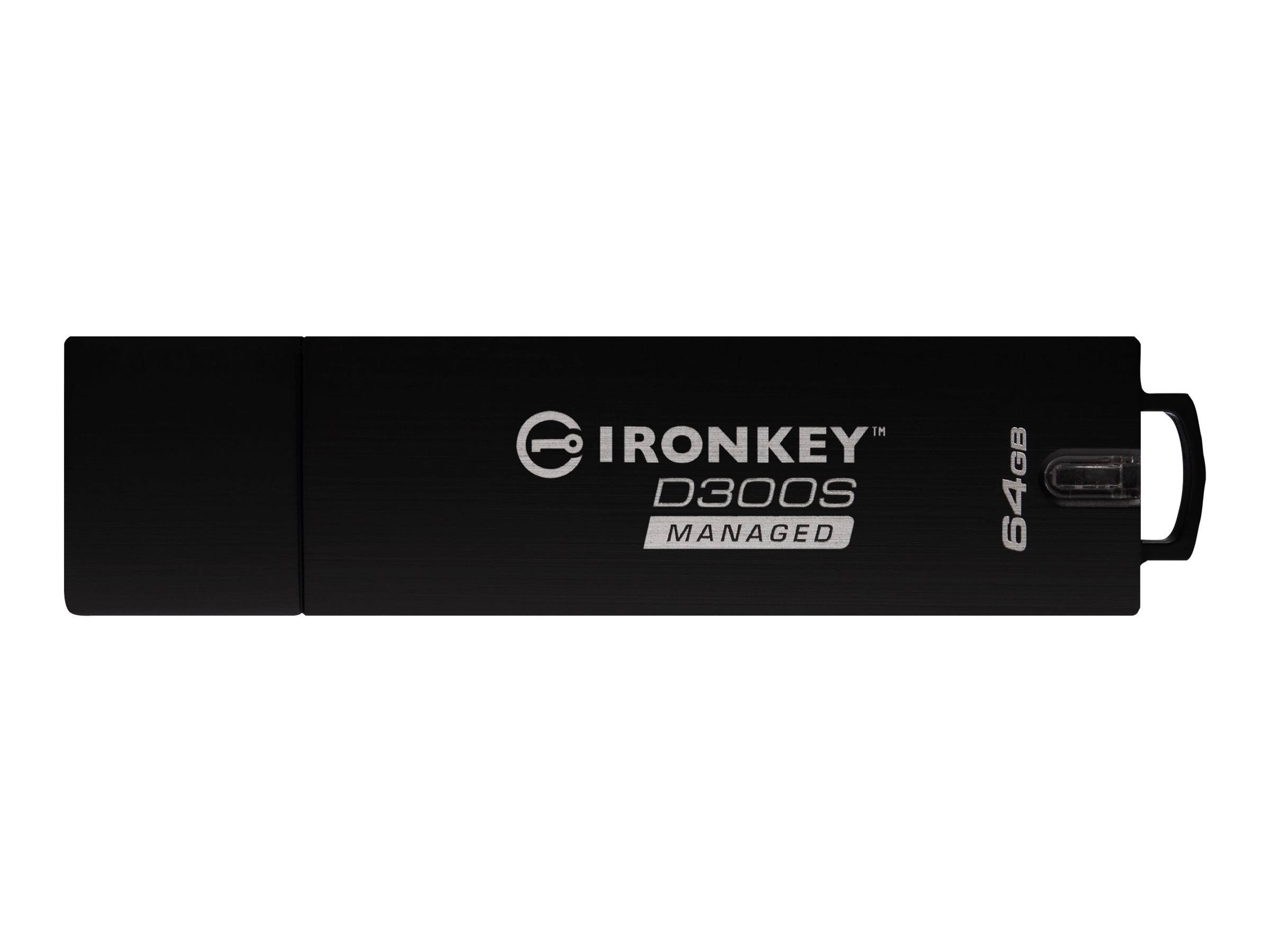 Kingston 64GB D300SM AES 256 XTS Encrypted USB Drive