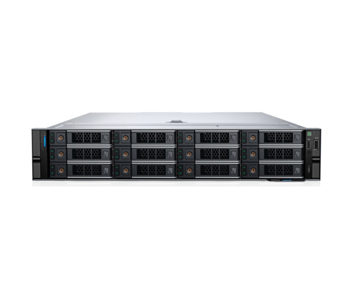 Dell PE R760XS/Châssis 12x 3,5” SAS/SATA/Intel Xeon Silver 4514Y 2G 30M Cache/32 Go/1x480 Go SSD SATA Lecture Intensive/Rails Sans CA/Cadre/Sans NIC/Adaptateur PERC H755 LP/iDRAC9 Enterprise 16G/Double 700 W Titanium/3Y ProSpt