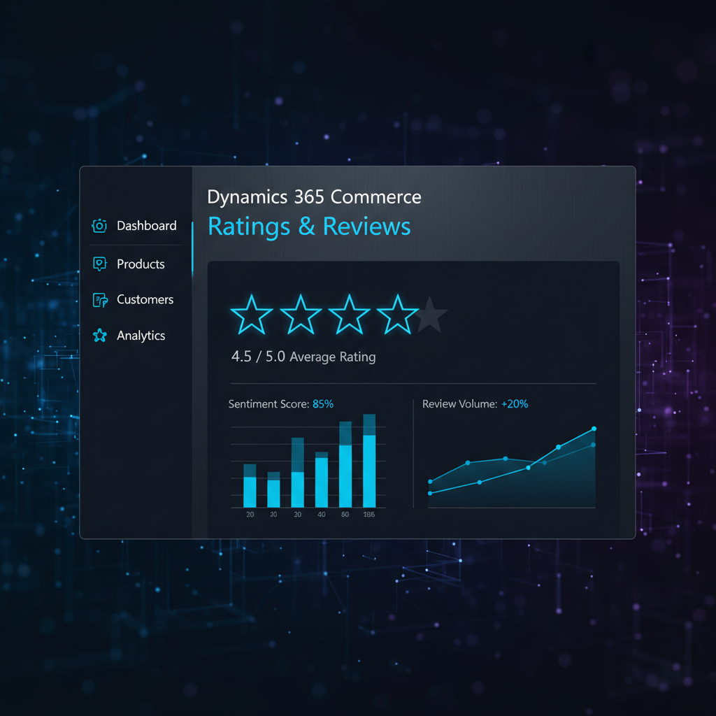 Dynamics 365 Commerce Ratings and Reviews - Dark
