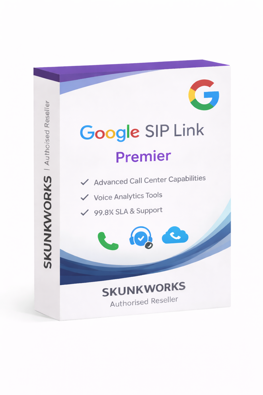 Skunkworks Google SIP Link Premier packaging on a white background
