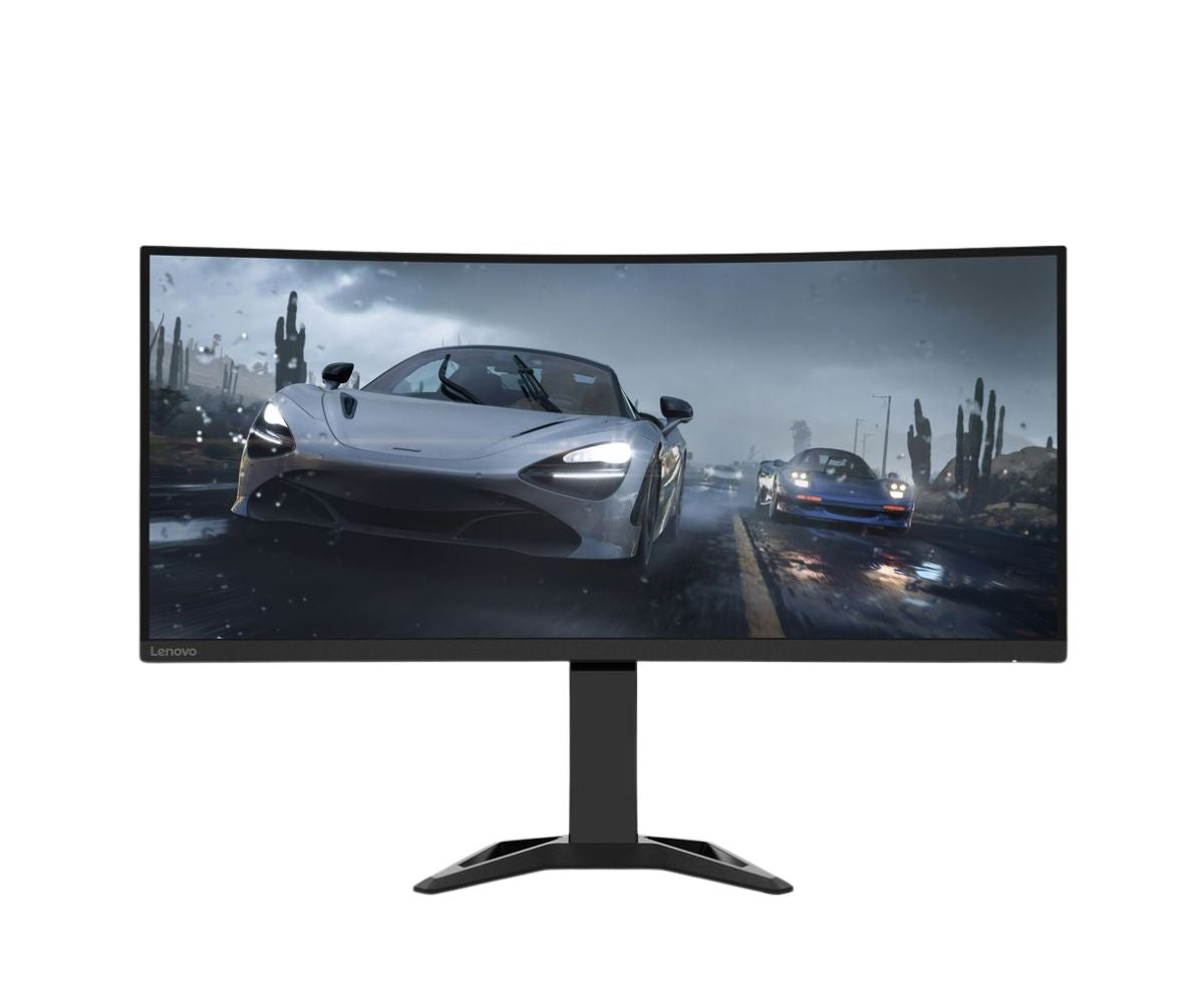 Lenovo Monitor G34w 30 Curve UWQHD 3440x1440 165Hz 2XHDMI 2.0 DP 1.4 FreeSync Speakers Raven Black 3 Year Warranty