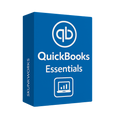 Dashboard view of QuickBooks Essentials accounting software.